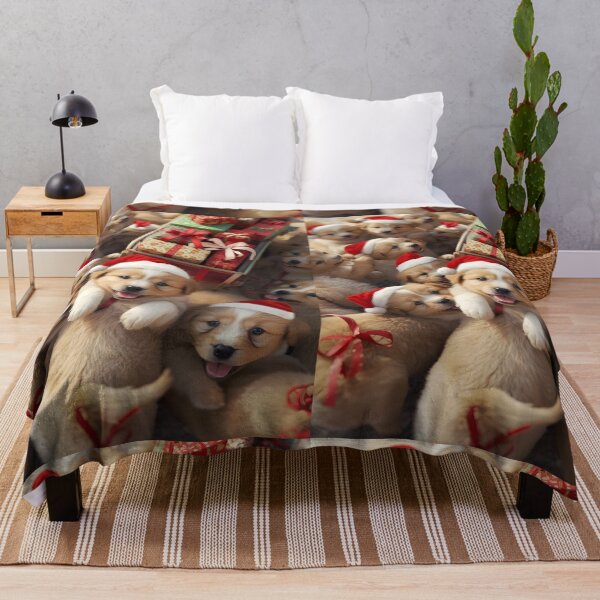 Item preview, Ultimate Christmas Puppy Pile | Adorable Santa Dogs & Gifts designed and sold by VibranPalette.