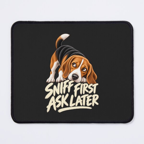 Item preview, Funny Beagle Sniff First Ask Later Dog Lover designed and sold by AdicretorDesign.