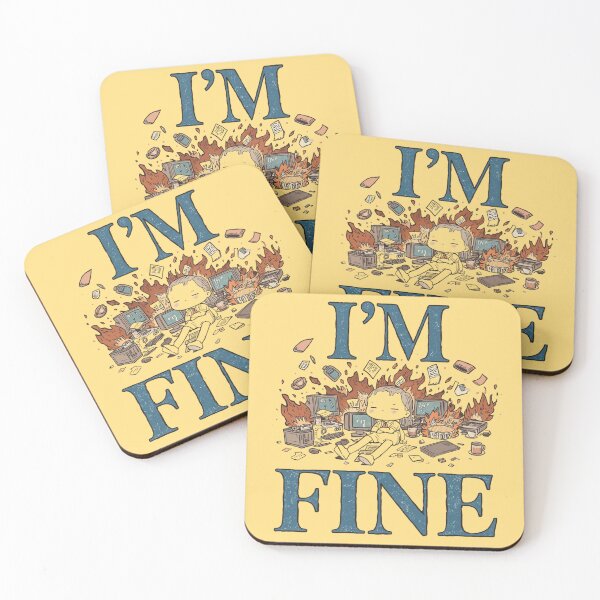 Item preview, Introvert Humor I'M FINE designed and sold by ChicTrendz.
