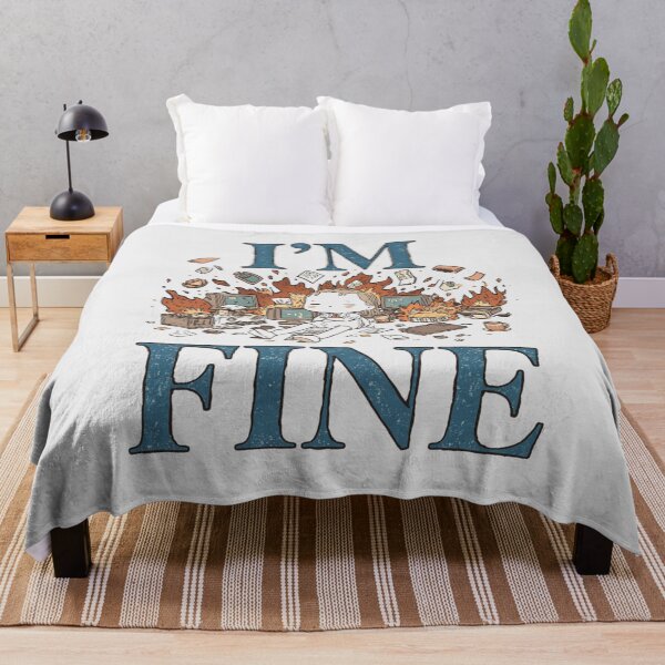 Item preview, Introvert Humor I'M FINE designed and sold by ChicTrendz.