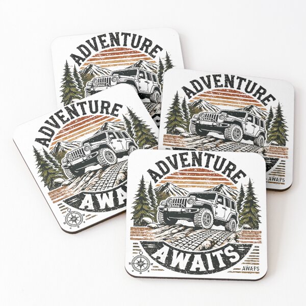 Item preview, Adventure Awaits with an American SUV designed and sold by FunnyTeesAngMugsNaz.