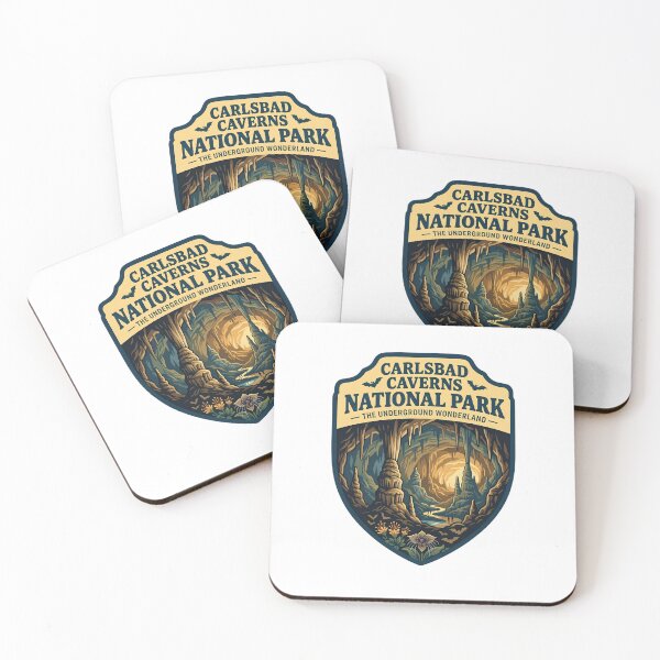 Item preview, Carlsbad Caverns National Park Underground Wonderland Vintage Emblem designed and sold by LittleArij.