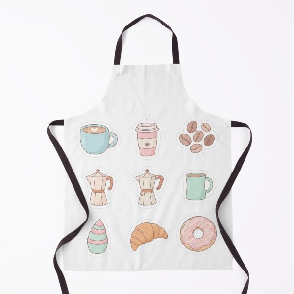 Item preview, Aesthetic Coffee Lover Pastel Cafe Sticker Sheet Cute Treats designed and sold by KreatoLab.