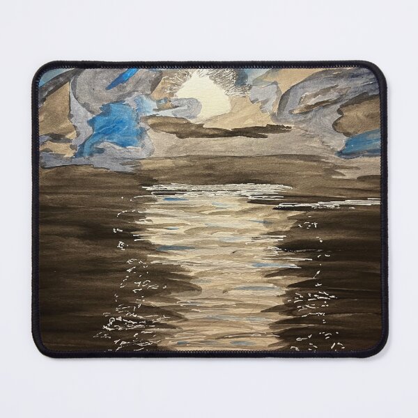 Item preview, Moonlit Ocean – Night Sky Seascape-Midnight Moon series 2 of 3 designed and sold by BirdandaBrush.