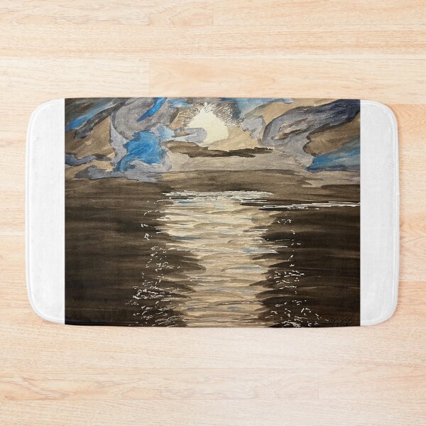 Item preview, Moonlit Ocean – Night Sky Seascape-Midnight Moon series 2 of 3 designed and sold by BirdandaBrush.
