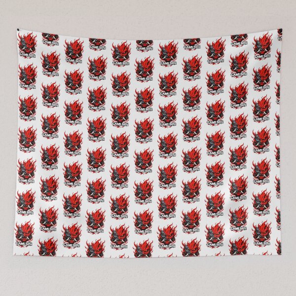 Item preview, Japanese Samurai Warrior Gaming Art - Retro Aesthetic Bushido Gamer Graphic Design designed and sold by Navneet Deswal.