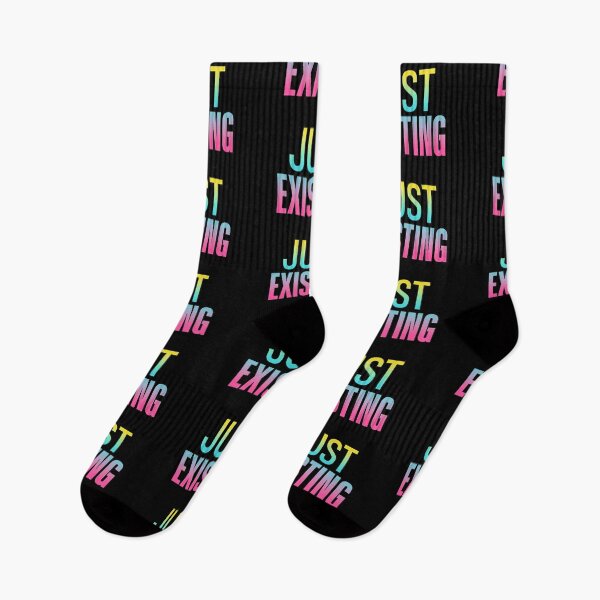 Item preview, Just Existing, Neon Gradient designed and sold by Memes N Lore .