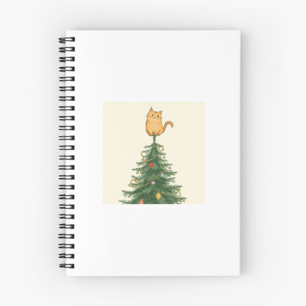 Item preview, Cute Orange Cat on Christmas Tree designed and sold by mayatA-rt.