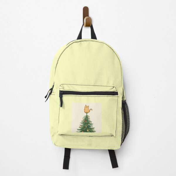 Item preview, Cute Orange Cat on Christmas Tree designed and sold by mayatA-rt.