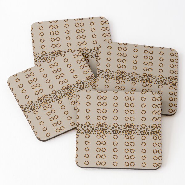 Item preview, Leopard Print Textile – Hand Painted Organic Rosettes  designed and sold by annenambiro.