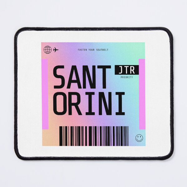 Item preview, Santorini Boarding Pass JTR Rainbow Gradient designed and sold by lukassfr.