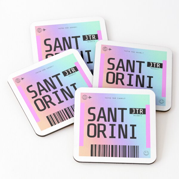 Item preview, Santorini Boarding Pass JTR Rainbow Gradient designed and sold by lukassfr.