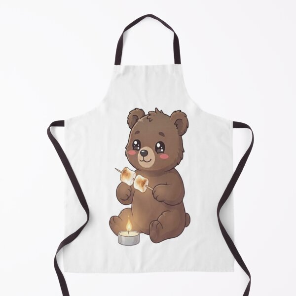 Item preview, Cute Bear Roasting Marshmallows Candle designed and sold by Ella_Sketch.