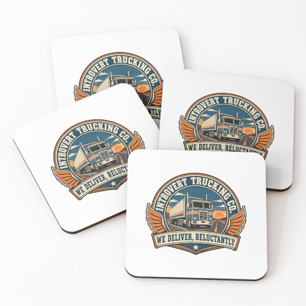 Item preview, Introvert Trucking Co. Parody Logo Tee designed and sold by Inkworksbyshery.