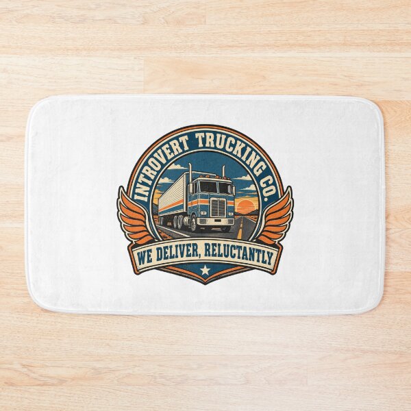 Item preview, Introvert Trucking Co. Parody Logo Tee designed and sold by Inkworksbyshery.