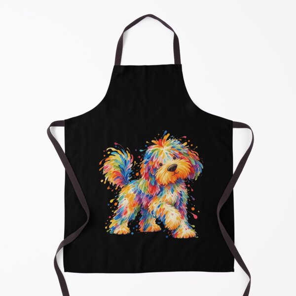 Item preview, Funny Dog in Colorful Watercolor Strokes Art designed and sold by elderberry.
