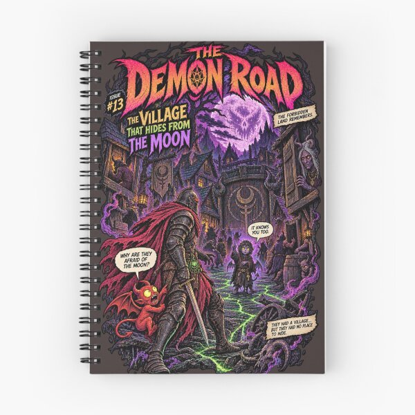 Item preview, THE DEMON ROAD — ISSUE #13: THE VILLAGE THAT HIDES FROM THE MOON designed and sold by KrungiT Design .