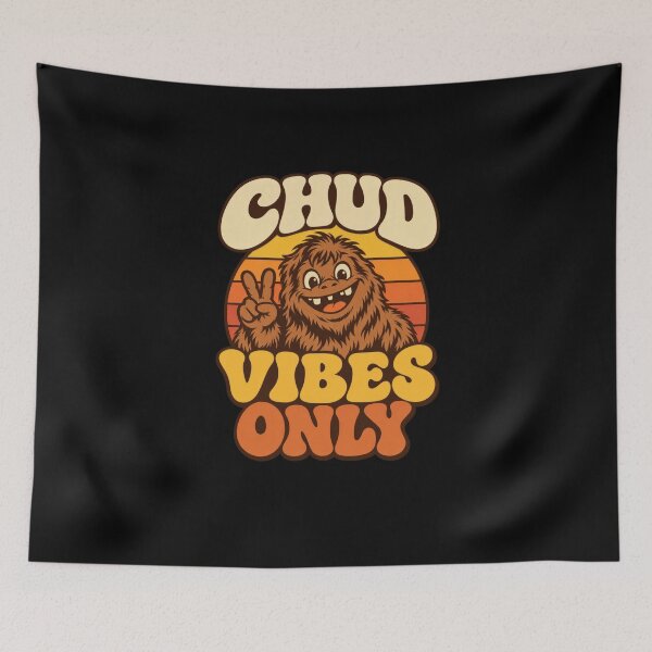 Item preview, Funny Chud Vibes Only Peace Sign Sunset Art designed and sold by elderberry.