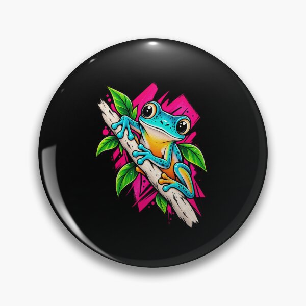 Item preview, Funny Frog Tropical Art Illustration Art designed and sold by elderberry.