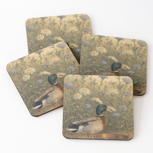 Item preview, Duck Whimsical Farm Fauna Art Print designed and sold by Carnival Posters.