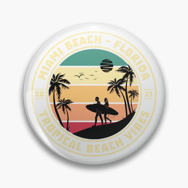 Item preview, Miami Beach Florida Surfer Silhouette designed and sold by TotalityDesigns.