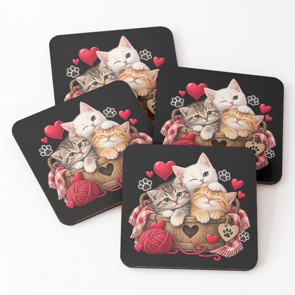 Item preview, Adorable Kittens in a Cozy Basket – Cute Cat Lover Design designed and sold by TroviTutto.