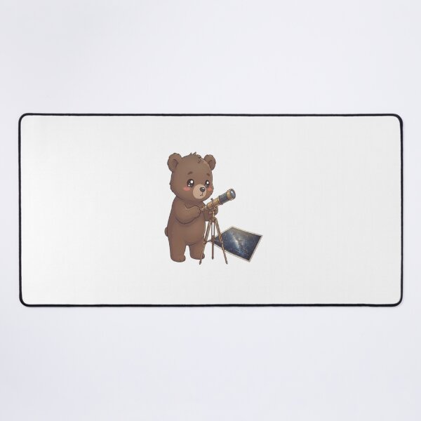 Item preview, Cute Bear Astronomer Looking Telescope designed and sold by Ella_Sketch.