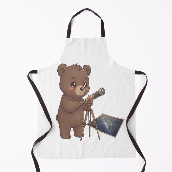 Item preview, Cute Bear Astronomer Looking Telescope designed and sold by Ella_Sketch.