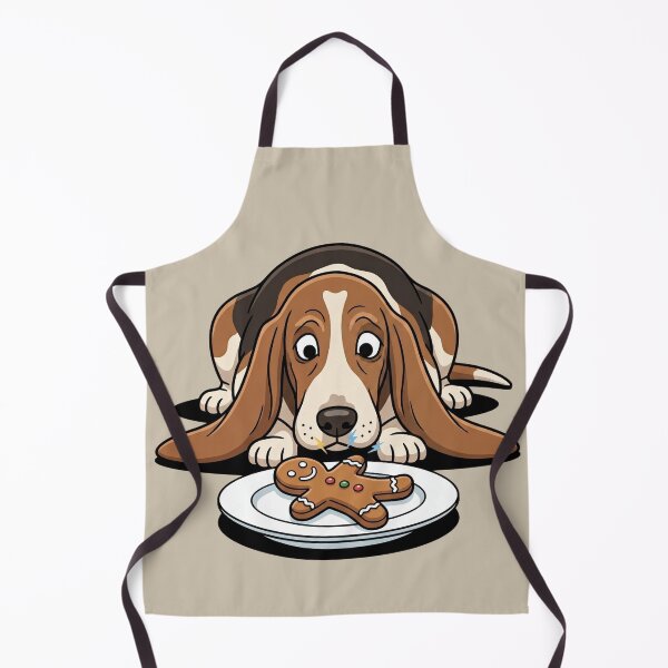 Item preview, Basset Hound Looking Sad At Gingerbread Man Pop Art designed and sold by Rare By Hero.