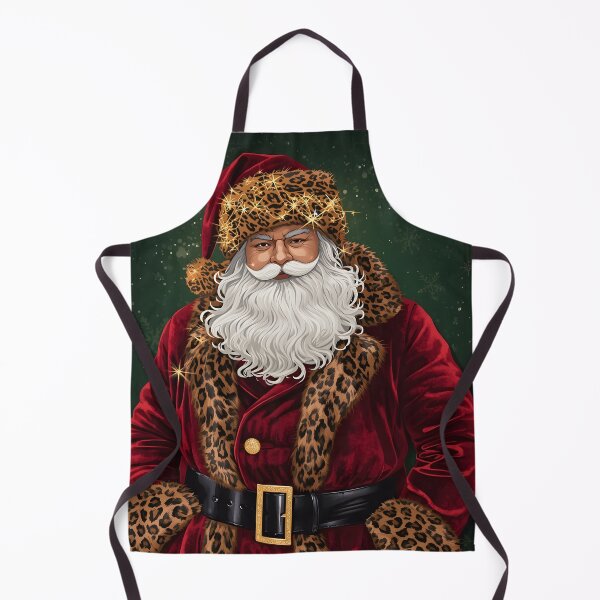 Item preview, Swaggy Santa in Leopard Fur Coat | Hip Hop Christmas Art designed and sold by VibranPalette.