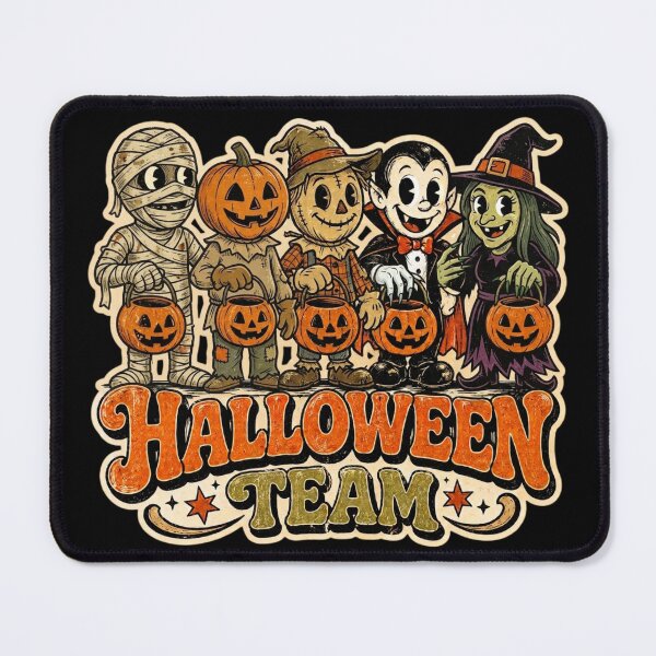 Item preview, Retro Halloween Team Spooky Cute Cartoon Monster Squad designed and sold by LOL-N-LIFESTYLE.