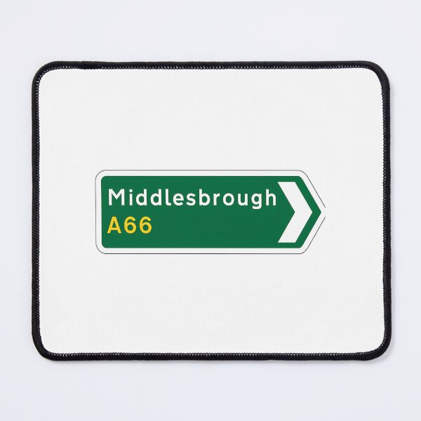 Item preview, Middlesbrough A66 Direction Sign designed and sold by BoyOhBoyGift.