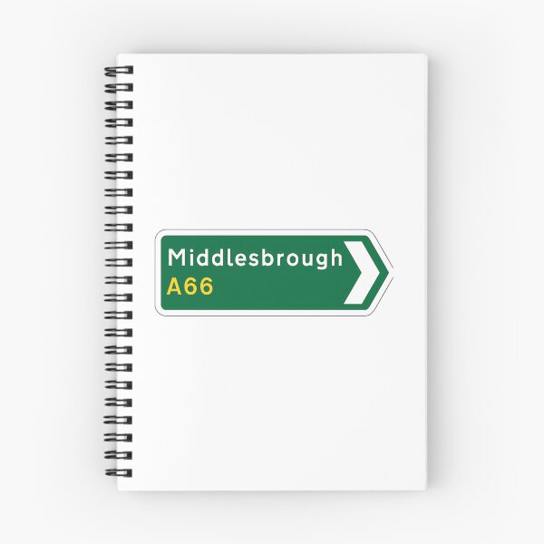 Item preview, Middlesbrough A66 Direction Sign designed and sold by BoyOhBoyGift.