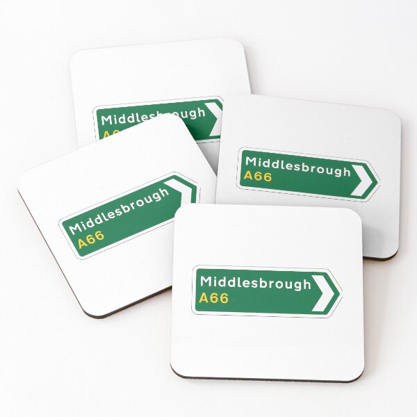 Item preview, Middlesbrough A66 Direction Sign designed and sold by BoyOhBoyGift.