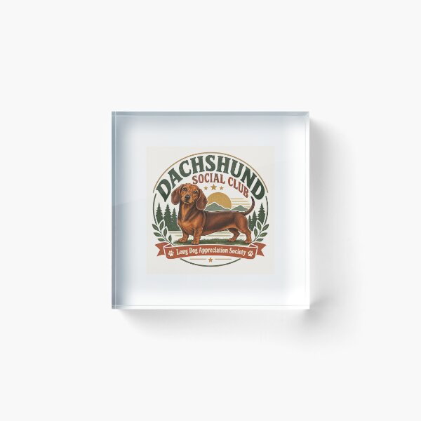 Item preview, Dachshund Social Club – Funny Sausage Dog & Wiener Dog Design designed and sold by commonroomuk.