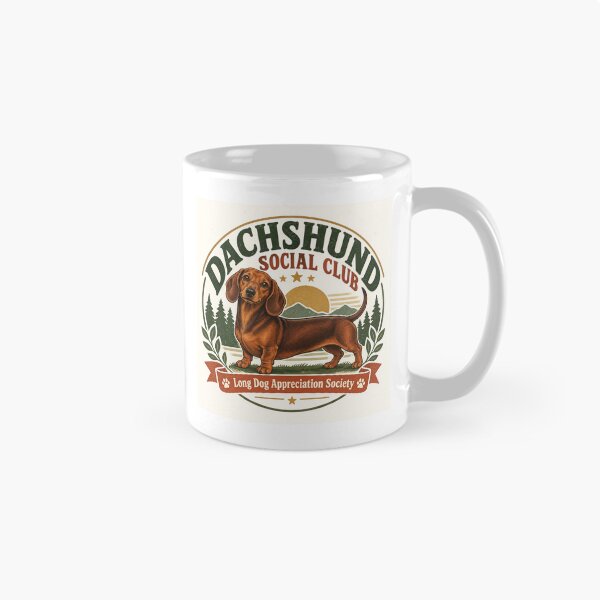 Item preview, Dachshund Social Club – Funny Sausage Dog & Wiener Dog Design designed and sold by commonroomuk.