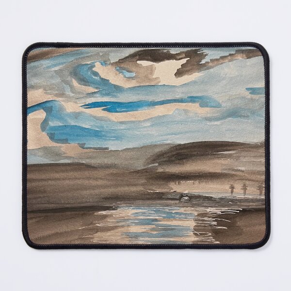 Item preview, Moonlight on the Sea-Midnight Moon Watercolor Series 3 of 3 designed and sold by BirdandaBrush.
