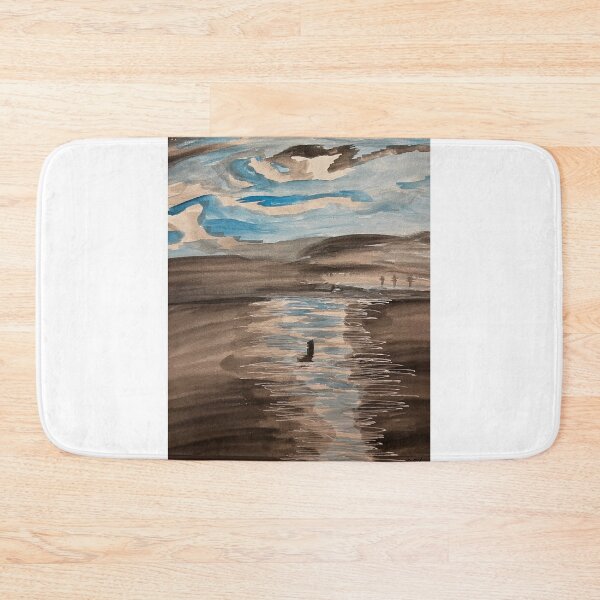 Item preview, Moonlight on the Sea-Midnight Moon Watercolor Series 3 of 3 designed and sold by BirdandaBrush.