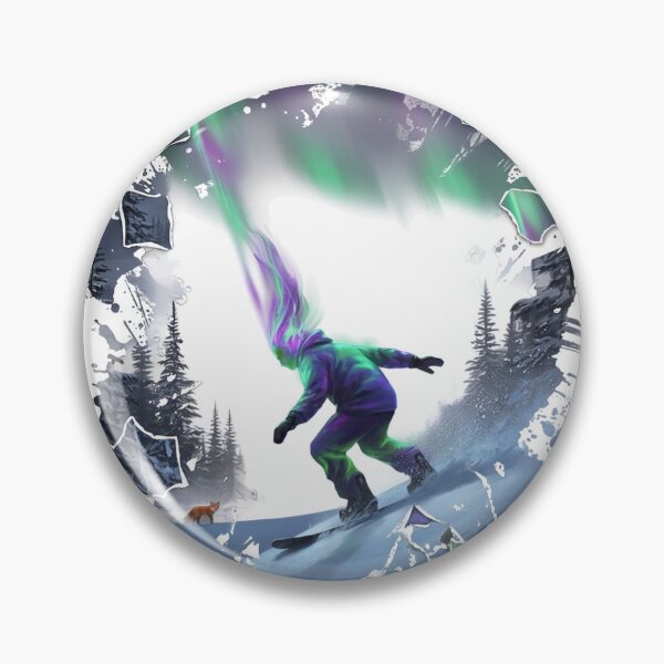 Item preview, snowboarder transformed into the Northern Lights designed and sold by spanish26.