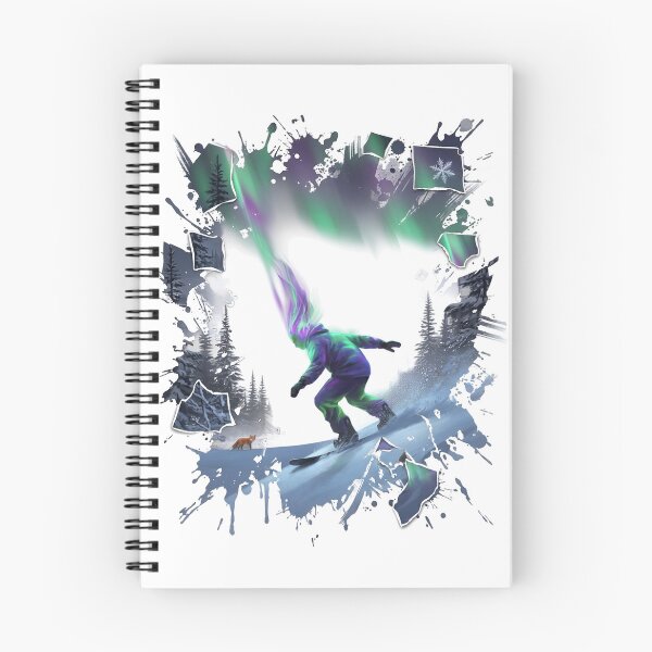 Item preview, snowboarder transformed into the Northern Lights designed and sold by spanish26.