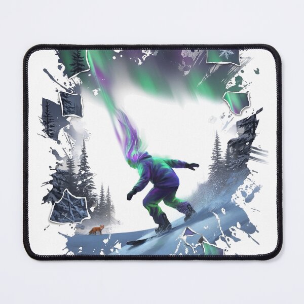 Item preview, snowboarder transformed into the Northern Lights designed and sold by spanish26.