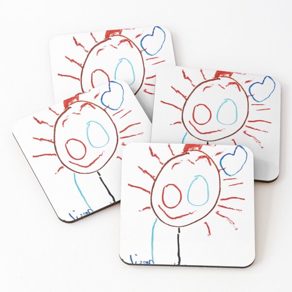 Item preview, Playful Whimsical Sun Character Line Drawing designed and sold by LittleHandsBigWorld.