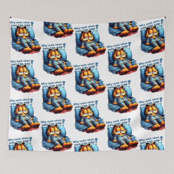 Item preview, Garfield Why Work When You Can Nap designed and sold by ShopCrispCos.