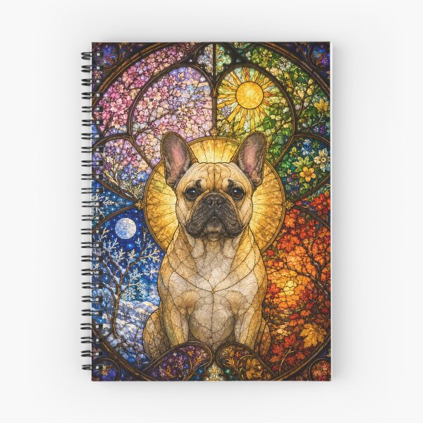 Item preview, The Four Seasons French Bulldog – Small glass guardian designed and sold by Pixel Otaku Gallery.