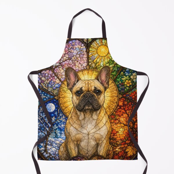 Item preview, The Four Seasons French Bulldog – Small glass guardian designed and sold by Pixel Sakura Gallery.