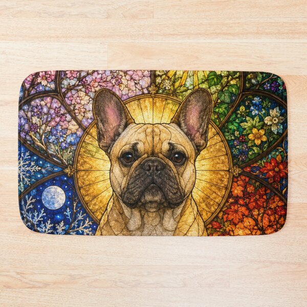 Item preview, The Four Seasons French Bulldog – Small glass guardian designed and sold by Pixel Otaku Gallery.