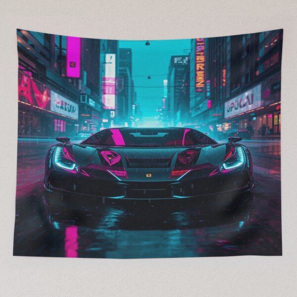 Item preview, Cyberpunk JDM - Neon Futuristic Anime Style by JMavila Art designed and sold by JMAVILA ART.