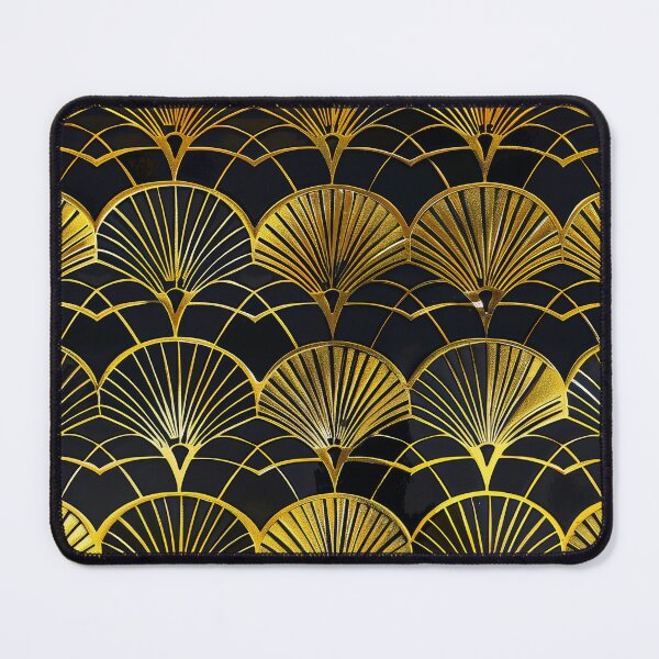 Item preview, Golden Art Deco Fan Pattern - Vintage Geometric Glamour designed and sold by DEC02.