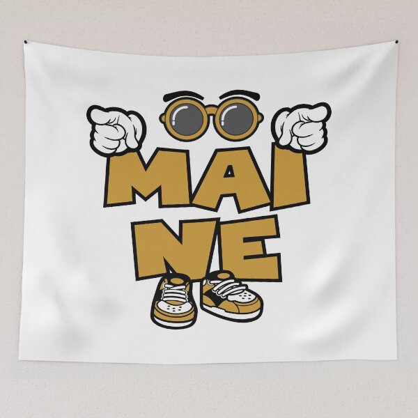 Item preview, MAINE Typography Funny Vintage designed and sold by NFTWords.