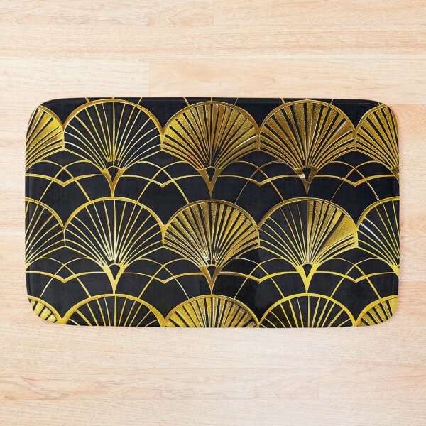 Item preview, Golden Art Deco Fan Pattern - Vintage Geometric Glamour designed and sold by DEC02.